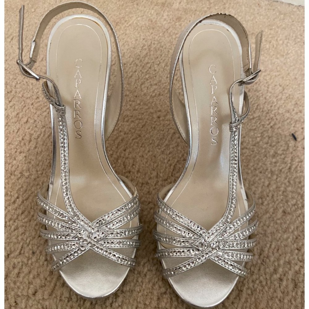 Caparros - Silver Metallic Kathleen Heels